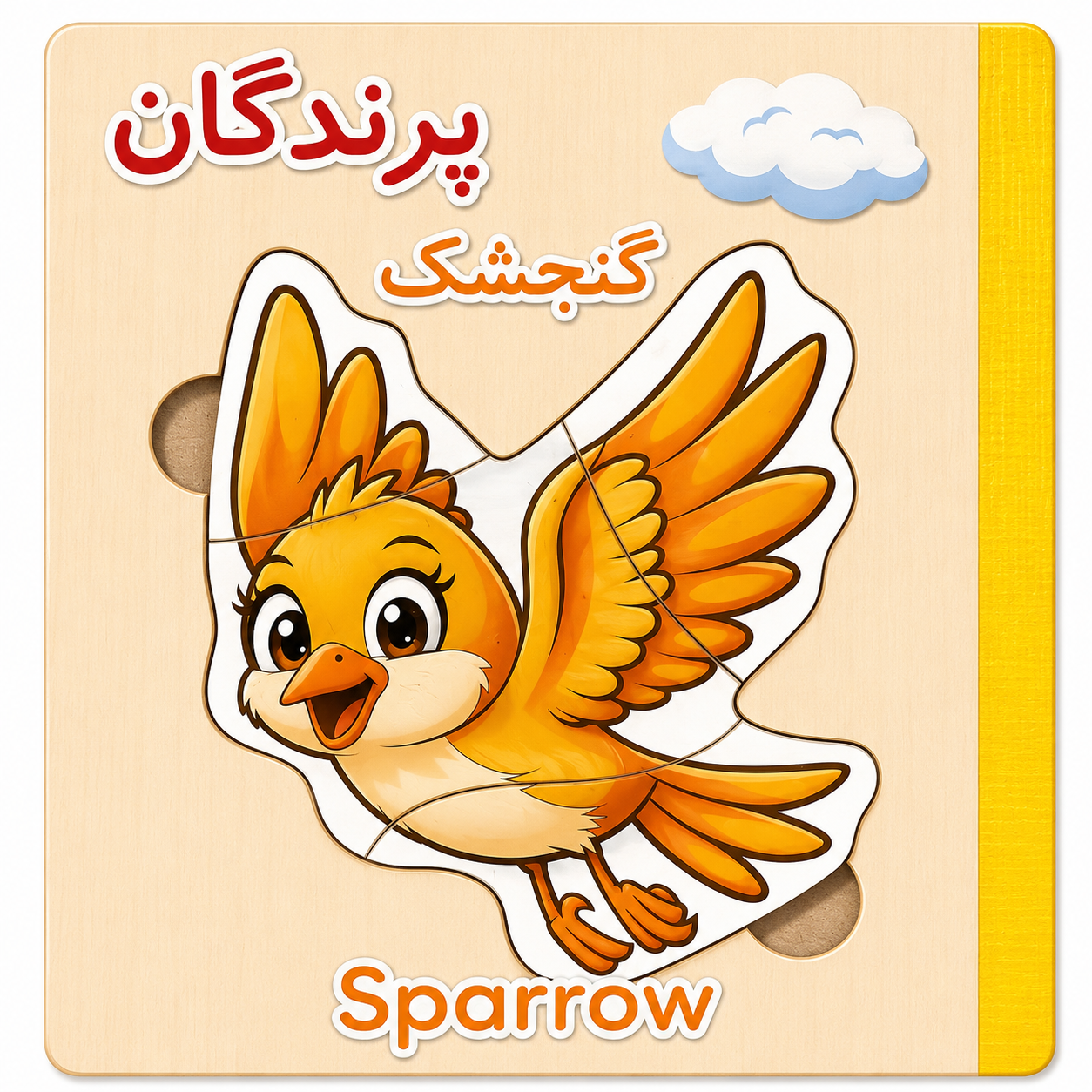 کتاب پازل چوبی آموزش پرندگان